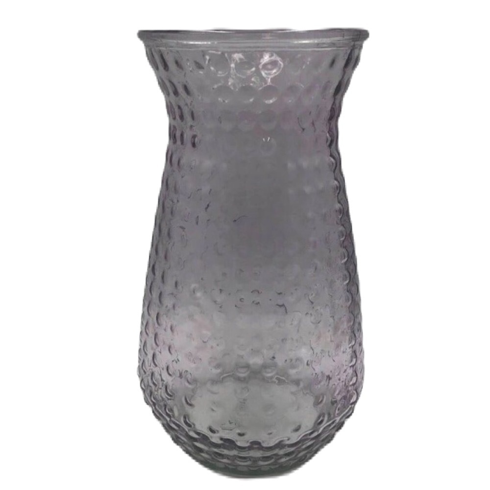 Vintage Pink Glass Vase Dots XL DPS Tabletop Plant Flower Décor